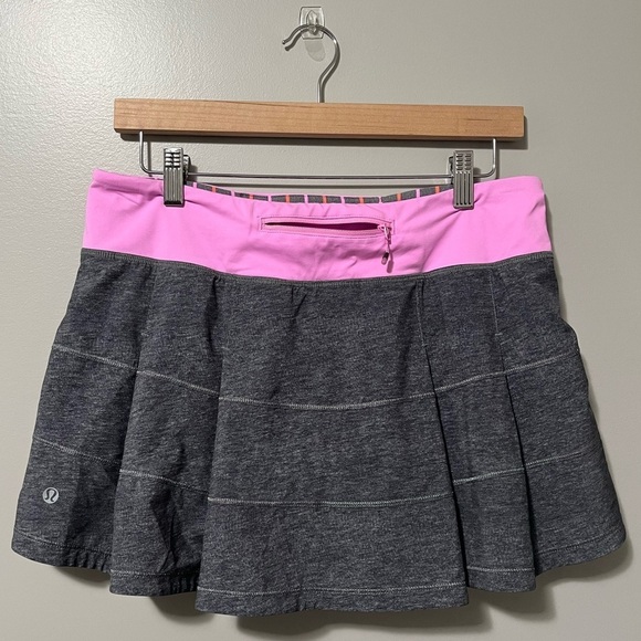 Lululemon Pace Rival Skirt II Stretch
Heathered Grey Deep Coal Vintage P… - Picture 6 of 15